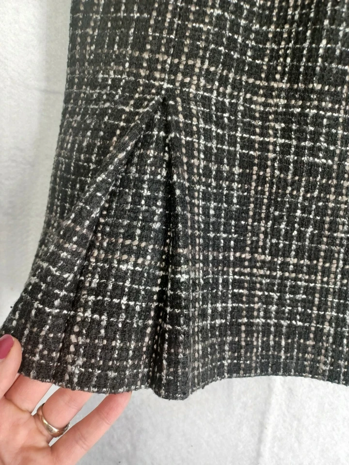 Falda 346 Brooks Brothers Forrada en A Talla 8 Hasta la Rodilla Mezcla de Lana Preppy Oficina Foto 3 de 4