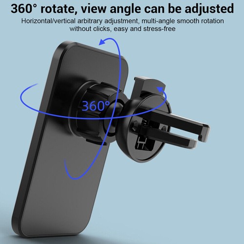 Wireless Magnetic Car Charger Mount Holder f/ iPhone Magsafe 15 14 13 12 Pro Max - Picture 5 of 11