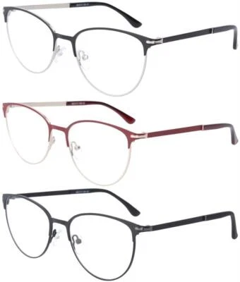 SUNOPTIC NEU! Edelstahl - Fernbrille / Ersatzbrille BECKY im Cateye - Look mit Sehstärke