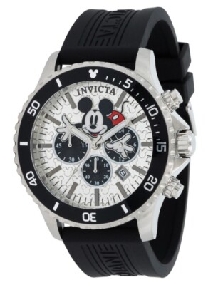 Invicta Disney Men's 48mm Mickey Mouse Limited Edition Silver