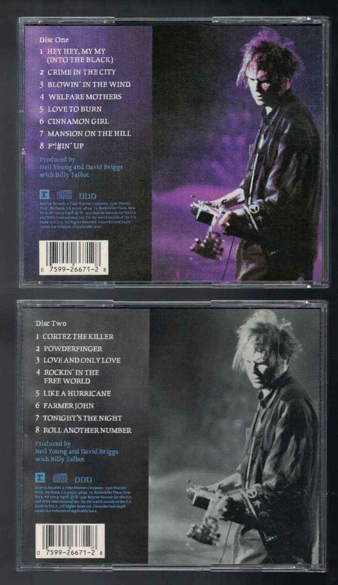 NEIL YOUNG Weld 2-CD Live Set, EX Cond, Classic Double Album, Like a Hurricane!