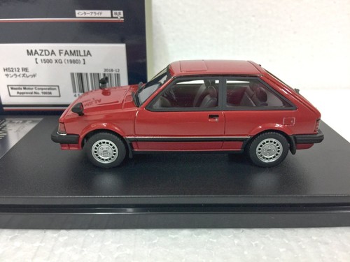 po 1:43 HI STORY HS212RE Mazda Familia 323 1500 XG 1980 JDM scale model car - Picture 3 of 5