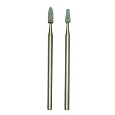 Proxxon - Silicon carbide mounted points 2 pcs., flame and taper