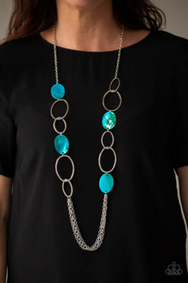 Paparazzi: Kaleidoscope Coasts Blue Necklace