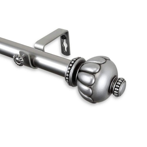 Rod Desyne Single Curtain Rods 160" X 240" Single Curtain Rod In Satin