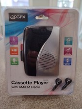 GPX Cassette Player with AM/FM Radio CAS3358 Recorder w/Microphone New Sealed