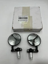 QTY 3 Motorcycle Bar End Mirror Black Round for Ducati Monster 795 797 937 1100