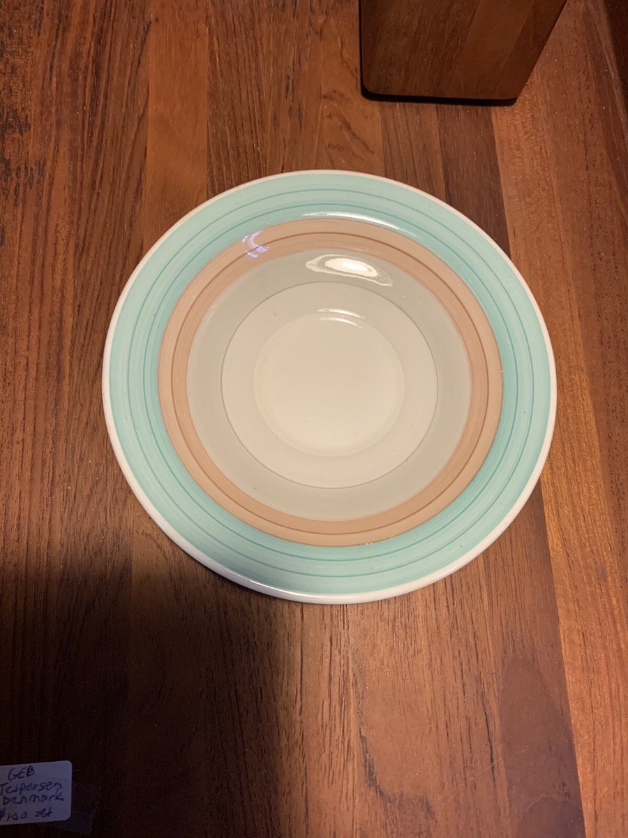 Vintage Art Deco Susie Cooper Striped Saucer Crown Works