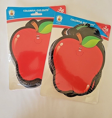Carson Dellosa Education 36x 2 Piece Colorful Apple Cut Outs Teacher Supply