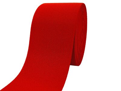 3 inch x 5 yards Red Wide Knit Elastic Band for Sewing Double-Side Twill