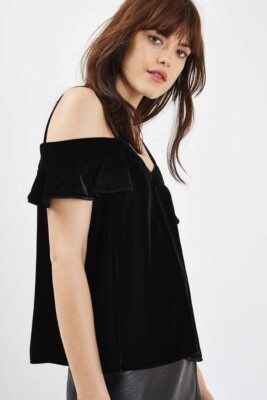 topshop cold shoulder top