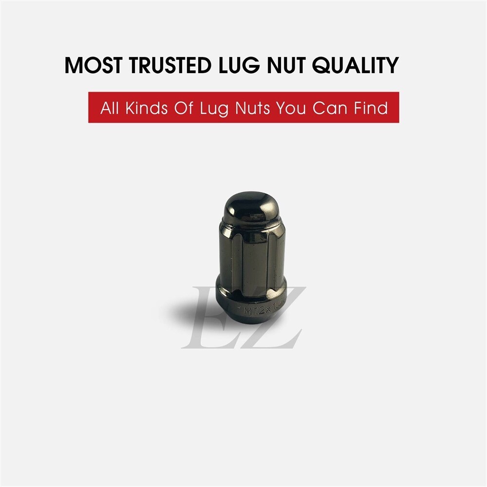 Lot de 24 écrous tuner spline Lug ¦ 12x1,5 ¦ Gunmetal ¦ Honda Accord