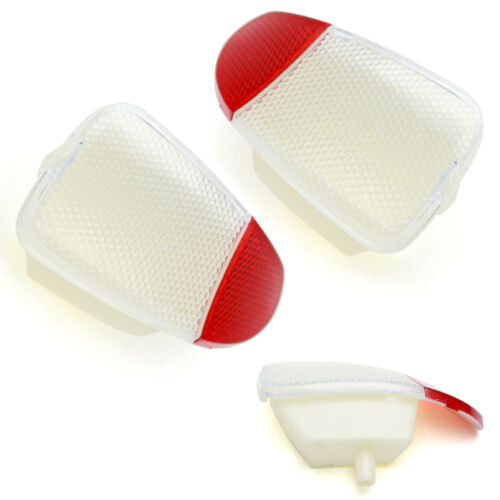 Pair Clear/Red Side Door Courtesy Lamp Housings For Ford 97-03 F150, 97-99 F250 - Bild 3 von 8