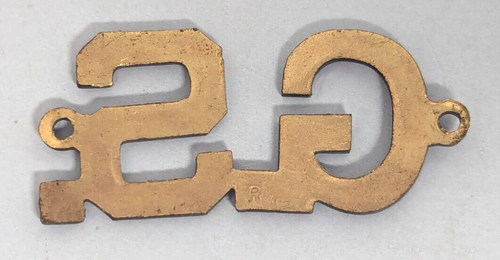 Vintage 1940s GS Girl Scouts of America Adult Officer Uniform Collar Hat Pin - Picture 2 of 2