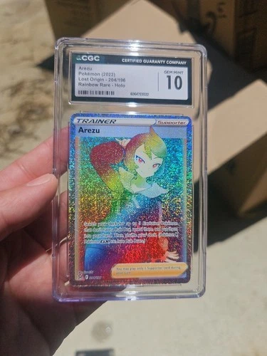 Arezu 2022 Rainbow Rare Lost Origin #204 CGC Universal Grade Pristine 10