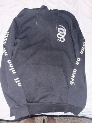 Primitive Apparel Black Pullover Hoodie M Graphic Print Snake Hooded Pockets