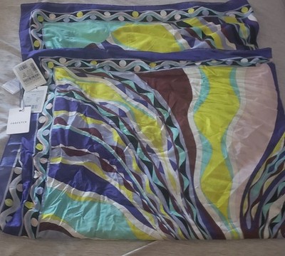 Emilio Pucci Printed Cotton Long Pareo One Size Multi NWT 
