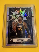 Donovan Mitchell 2021 Optic Basketball Silver Prizm My House Card #10