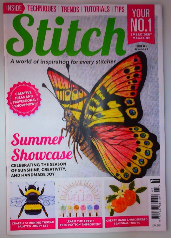 Stitch magazine June/July 2026 Summer showcase: Sunshine Creativity Handmade Joy