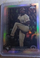 2025 Topps Chrome Update Series - Seranthony Dominguez #USC100 Sepia Refractor