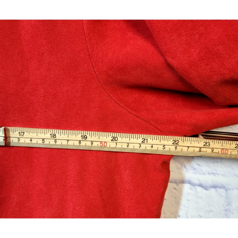 Chaqueta Camisa Relativity Imitación Gamuza Rosa Talla XL Abotonada Preppy Western Foto 4 de 4