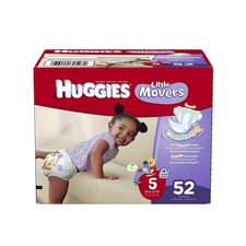 Huggies Little Movers Diapers Size 5 Big Pack 52 Count
