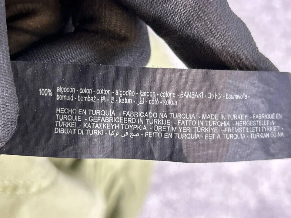 Zara女式小号绿色棉质帆布连身裤 * — 第 4/4 张图片