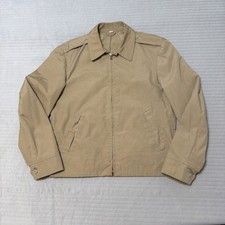 Vintage Neptune Garment Co Mens 34 Short Khaki Bomber Jacket Military navy