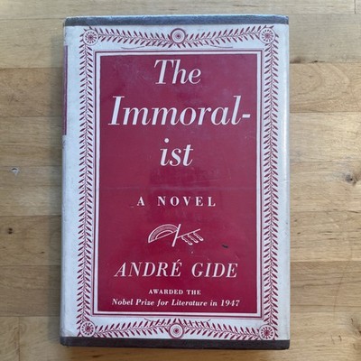Andre Gide THE IMMORALIST - A Novel - 11th Printing 1966 - HC/DJ Nobel Prize