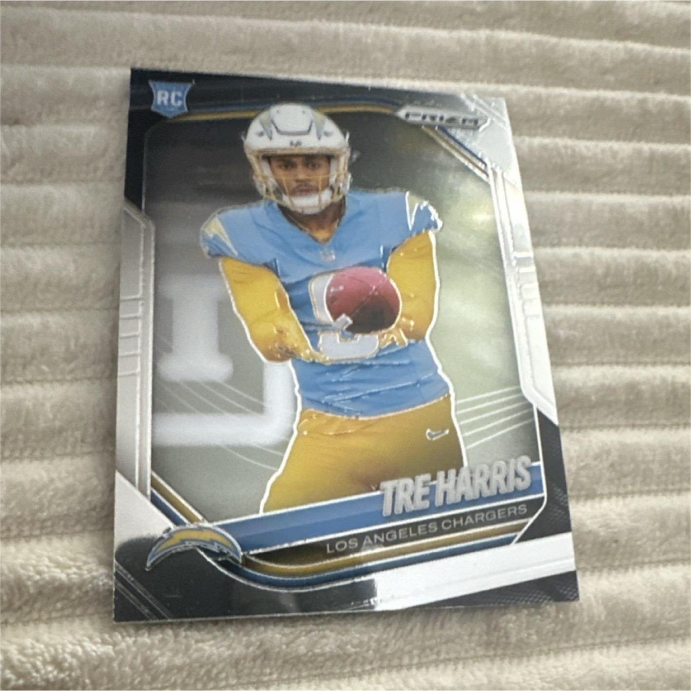 Panini 2025 Prizm Rookie Tre Harris #371 Los Angeles Chargers Football Card
