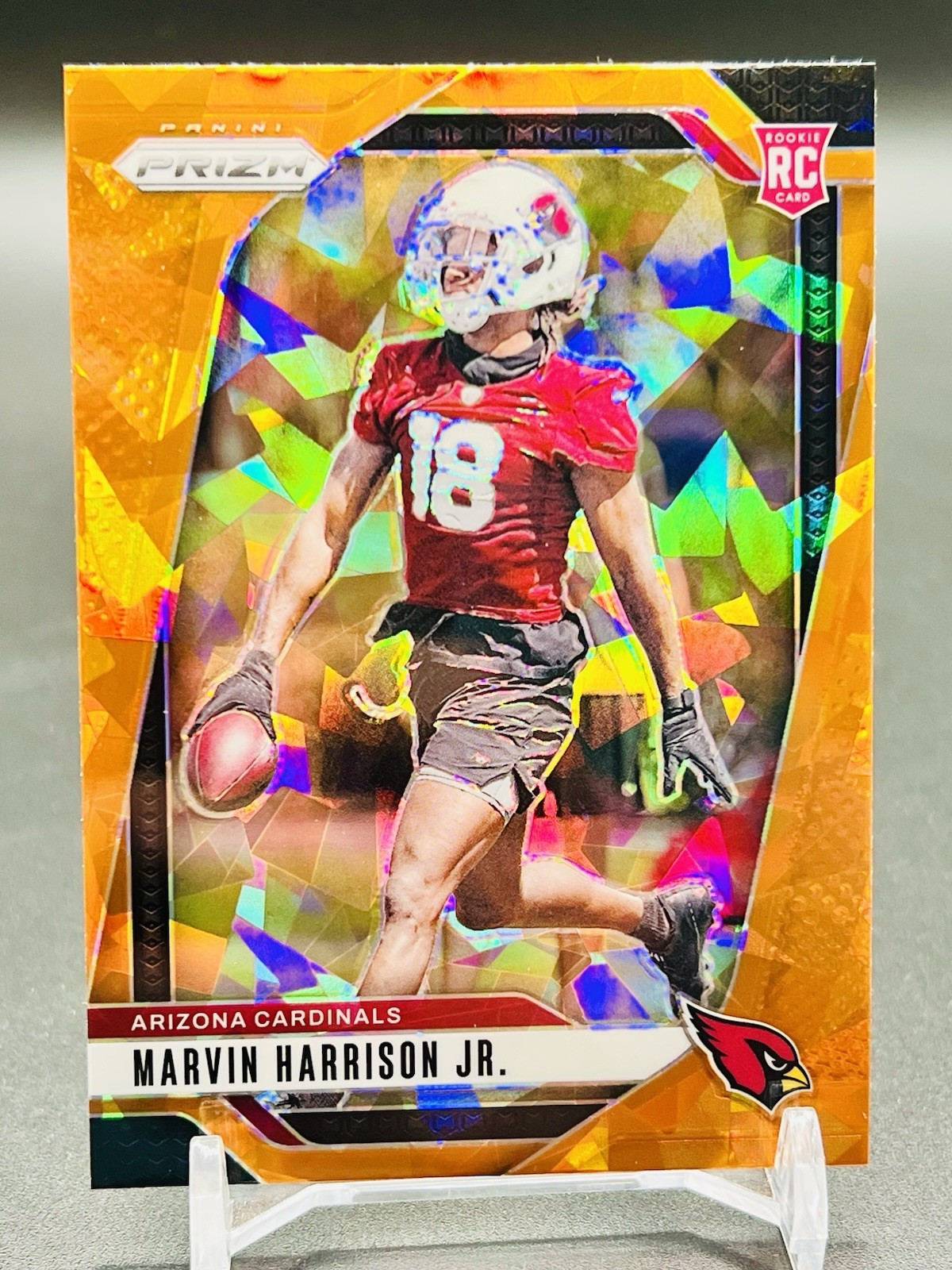 2024 Panini Prizm - Rookies Marvin Harrison Jr. #375 Orange Ice Prizm (RC) SP