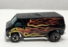 Hot Wheels Redline 'Super Van' 1975 Black Enamel w/Flames