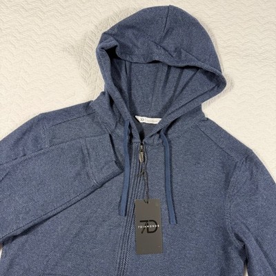 NWT 7 Diamonds Mens Generation 4-Way Stretch Hoodie Indigo Blue GJKT-8370 Medium