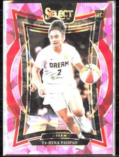 2025 Panini Select WNBA #49 Te-Hina Paopao Pink Ice Prizms