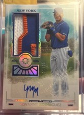 2024 Panini Boys of Summer Prospect Material Signatures Yovanny Rodriguez PM-YRG