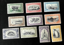 falkland islands 1933 Scott #65-74, Mint Very Lightly Hinged