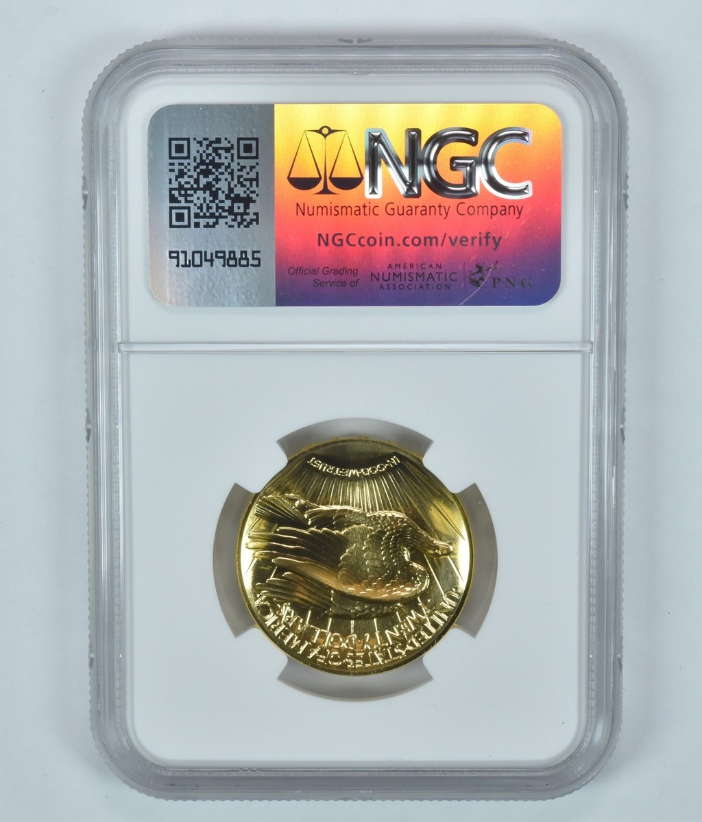 2009 $20 MMIX Gold Double Eagle Ultra High Relief MS70 NGC Brown