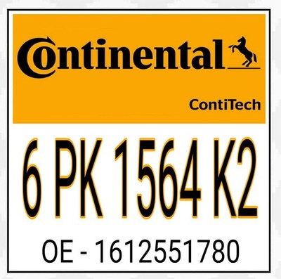 Continental ContiTech 6PK1564K2 Keilrippenriemensatz für CITROËN XSARA (N1)
