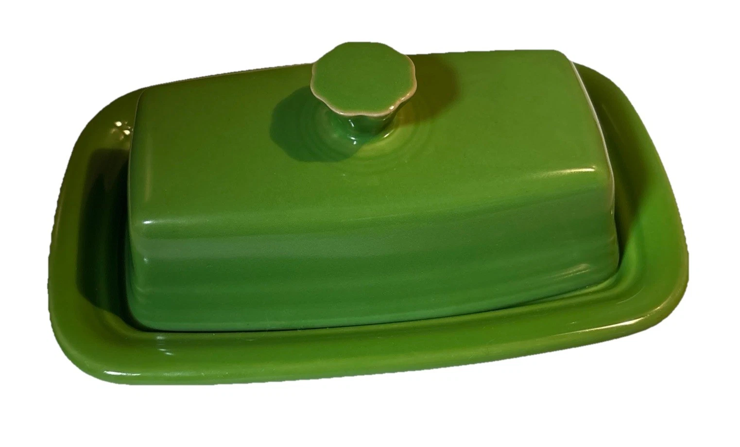 Fiesta Shamrock Green Ceramic Butter Dish Fiestaware