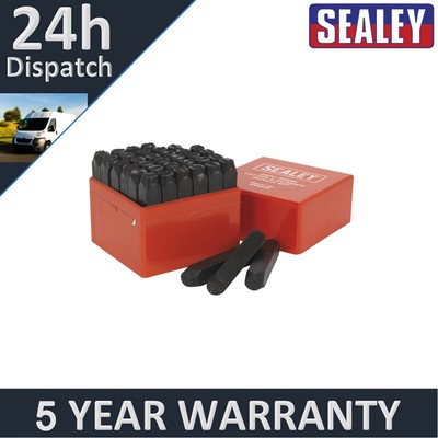 Sealey Buchstaben & Zahlen Locher Set 10 mm 36-teilig AK8298