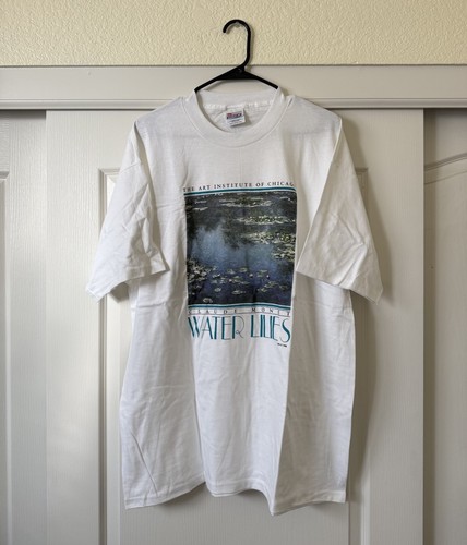 vintage 1998 Claude Monet Water Lilies tee XL