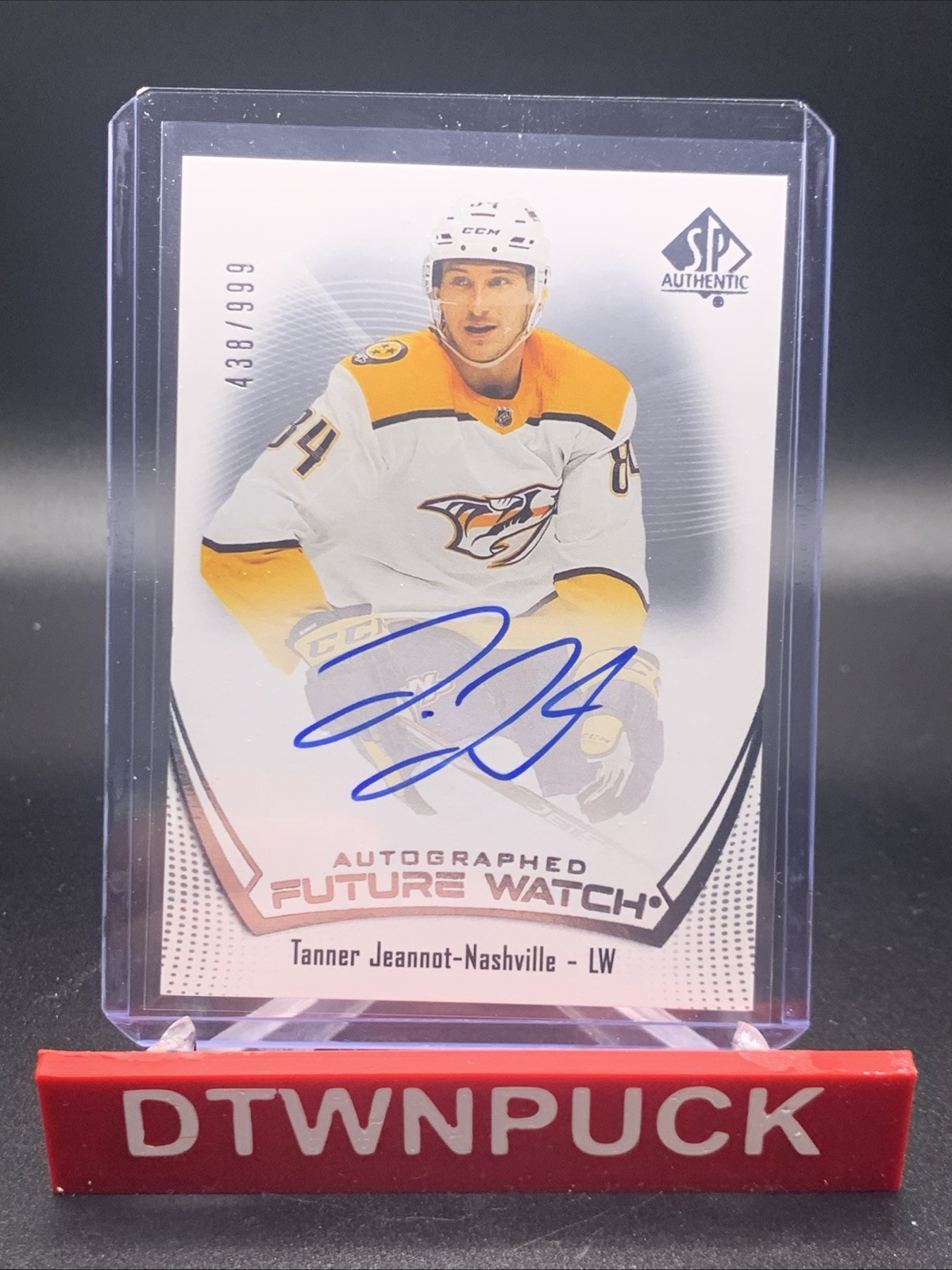 21-22 SP Authentic Future Watch Auto /999 Tanner Jeannot #198