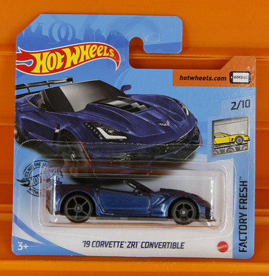 Hot Wheels - 2020 - '19 CORVETTE ZR1 CONVERTIBLE (Blau)  Factory Fresh 2/10 #144
