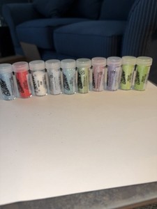 Stampendous Glitter 10 Bottles 0.19 to 0.25 Oz Ultra Fine Glitter Various Colors