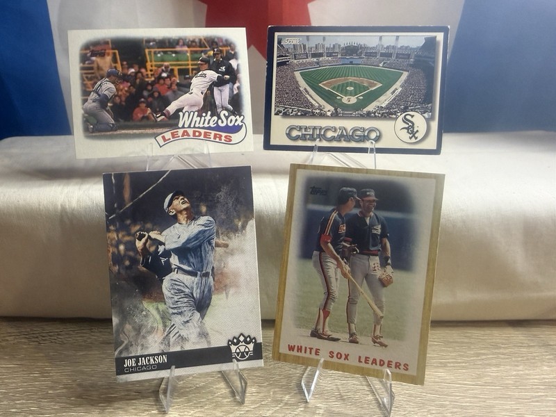 Chicago White Sox Set – Shoeless Joe Jackson + Stadium + Leaders Cards Vintage