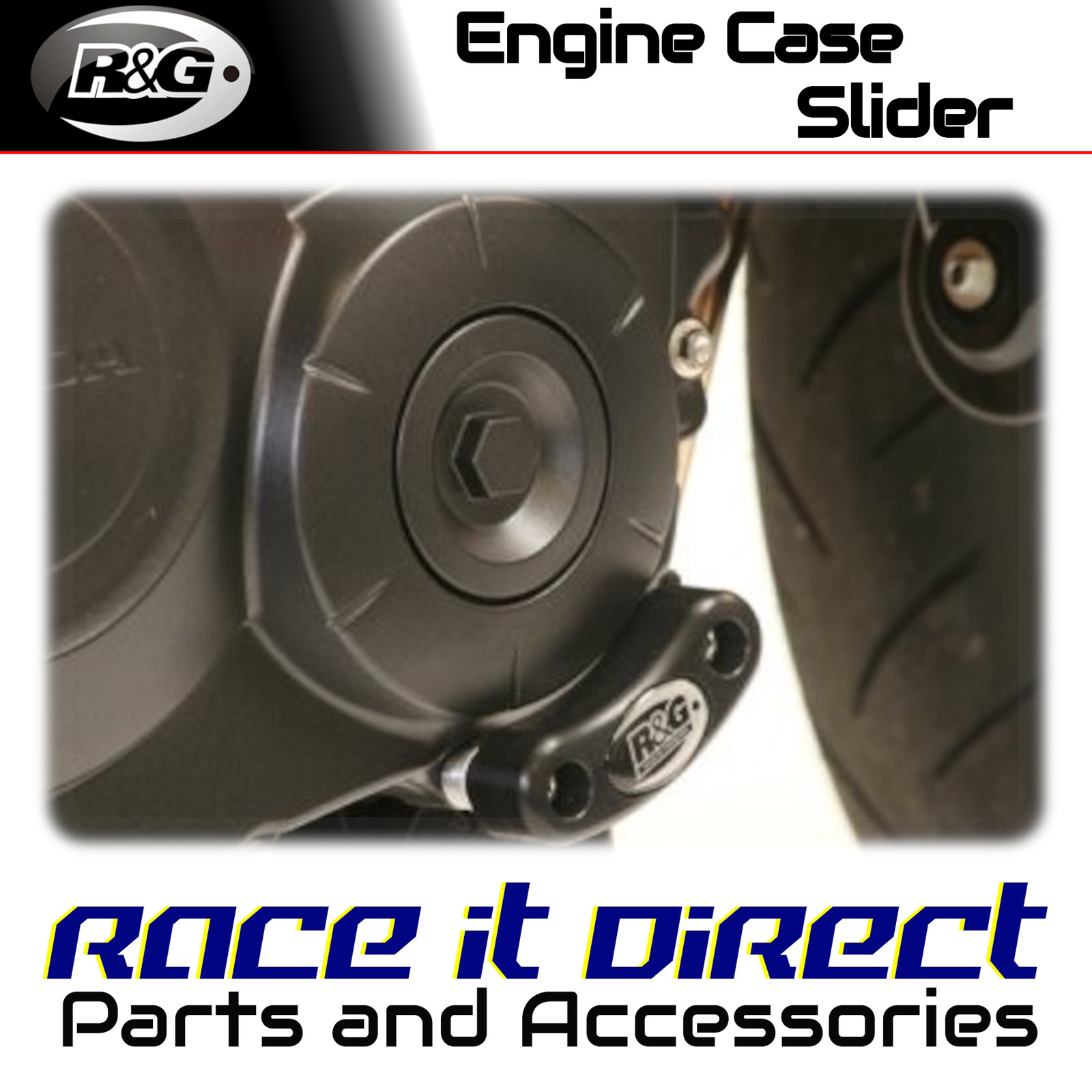 R&G - ECS0036BK - Engine Case Sliders