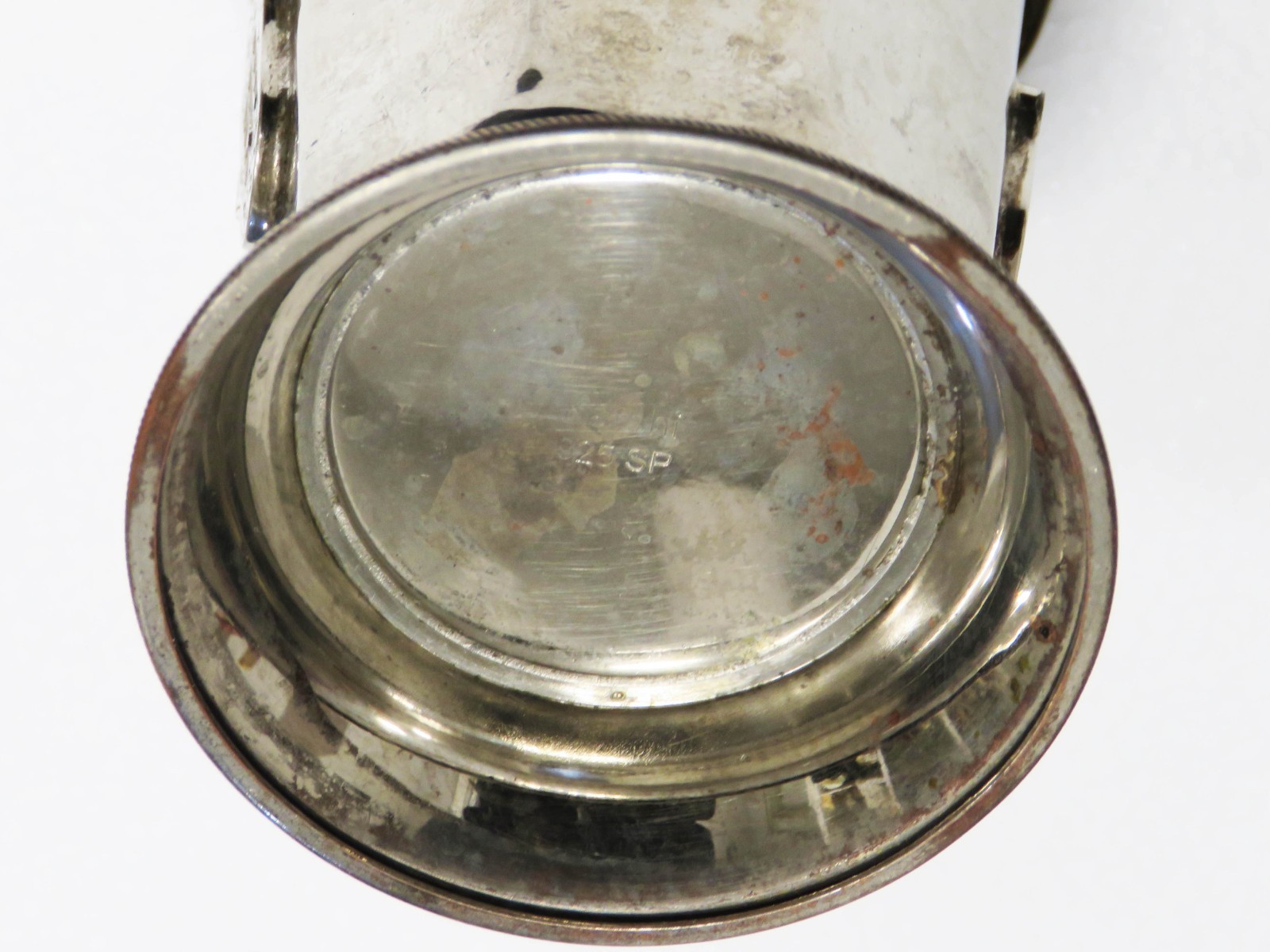 Beautiful Judaica Kabalistic Cup Silver plated with Hebrew Writing, amulet.