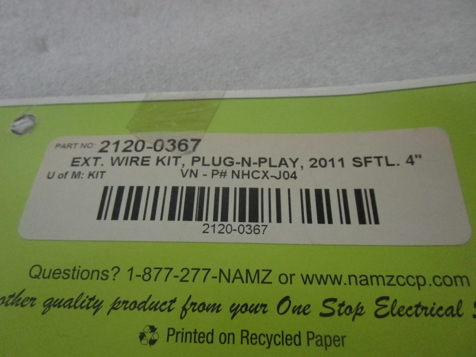Extensión de cableado interruptor manillar Namz 4" para Harley Softail Dyna Sportster Foto 4 de 4