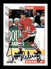 1992-93 Score 536 Mike Peluso signed auto autograph BXCP57