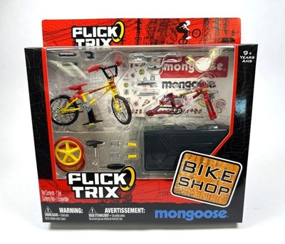 Mongoose Flick Trix Bike Shop BMX Finger Bike Set New NIB 2009 Spinmaster